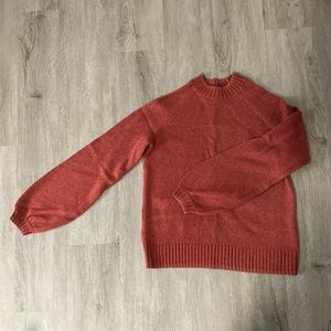 Smartwool Women’s Cozy Lodge Bell Sleeve Sweater in Dusty Cedar Heather